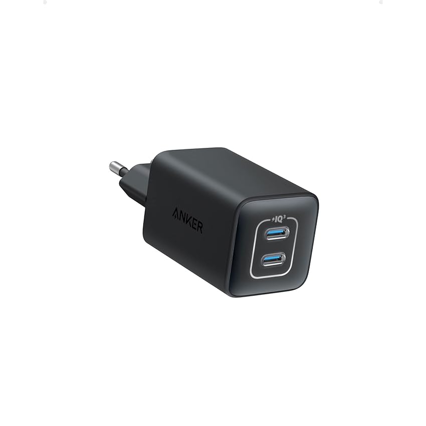 Immagine del prodotto Anker Caricabatterie USB C 47 W, Caricabatterie 523 (Nano 3), Caricabatterie rapido GaN Compatto a 2 Porte per iPhone 14/14 Plus/14 PRO Max/13, Galaxy, Pixel 4/3, iPadPad Mini (Cavo Non Incluso)