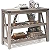 JOINHOM Entryway Table - Wood Console Table with Shelves, Farmhouse Sofa Table for Entryway, Living Room, Hallway