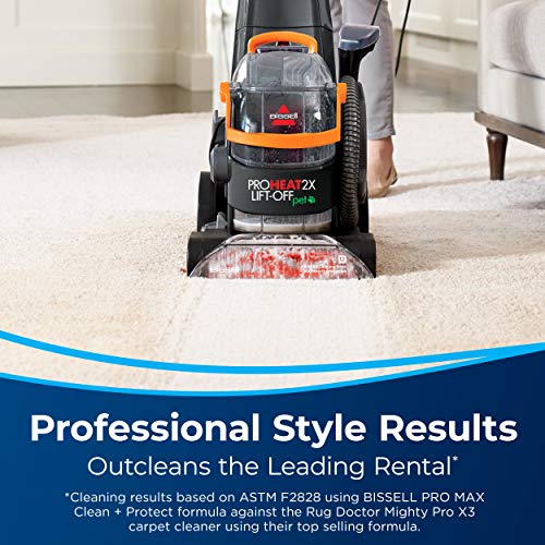 Bissell 2-In-1 Proheat 2X Lift-Off Pet: Portable Spot & Stain Cleaner + Full Size Carpet Cleaner, 15651 #TOP2