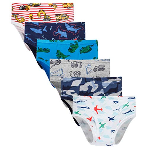 Image of Little Boys Briefs Dinosaur Shark Truck Space Toddler Kids Baby Underwear 6 /3-Pack