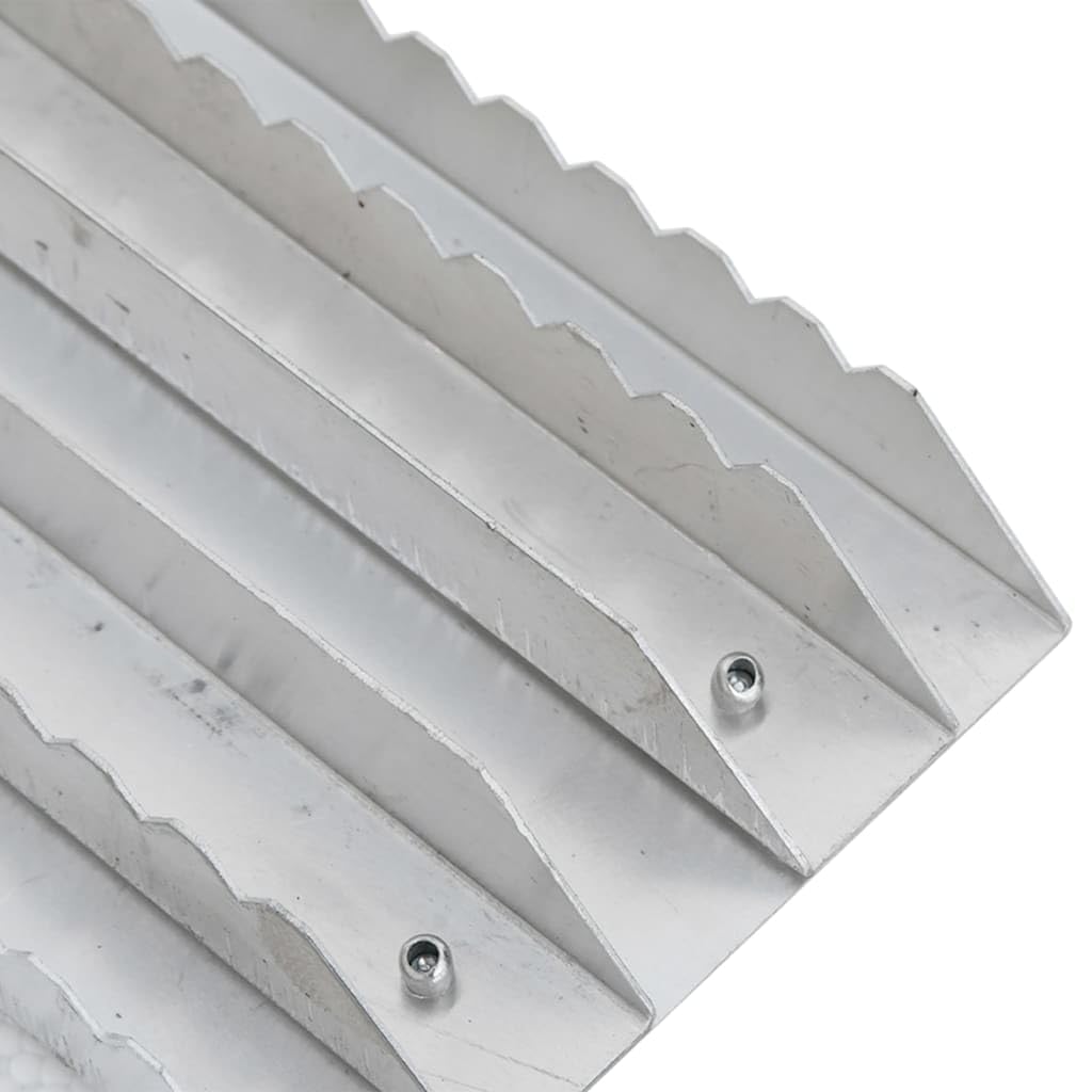 Étrilles 3 pcs argenté aluminium