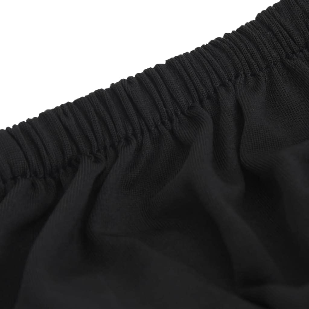 Mangloder Stretch Sofahusse 3 Sitzer Schwarz aus Polyester Jersey, elastisch, rutschfest, waschbar, passend für 190 bis 230 cm, für Wohnzimmer, Haustier und Möbelschutz