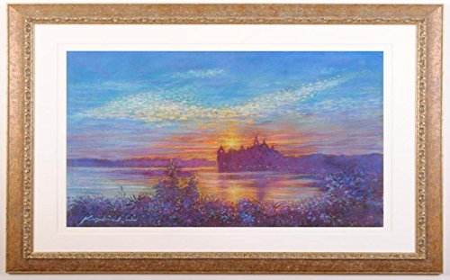Amazon | 北欧 スウェーデン 風景画 絵画 パステル画 石井清