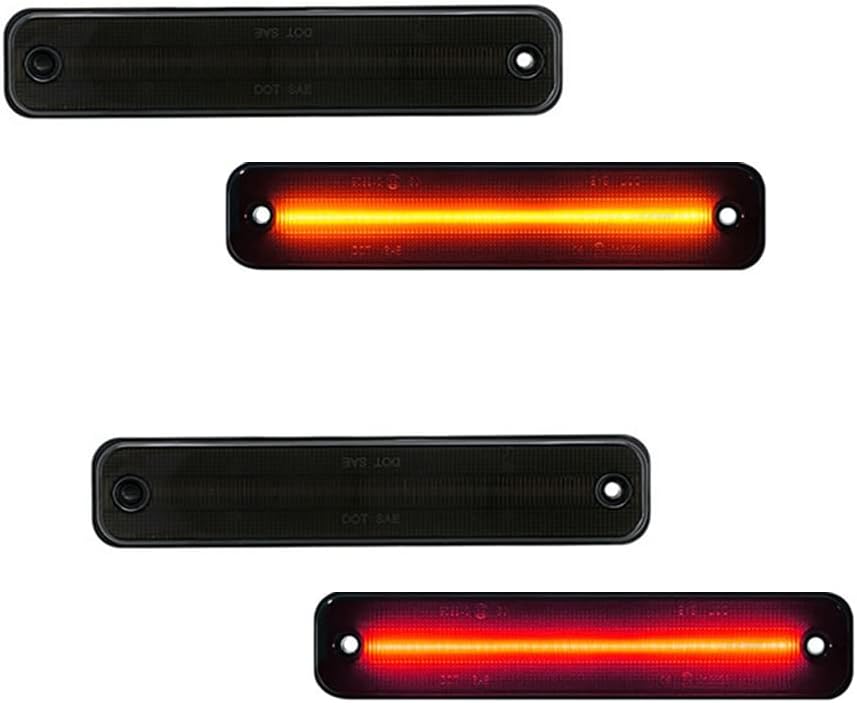GTINTHEBOX LED Side Marker Light Kit for 2003-2009 Hummer H2 Side Fender Lamps