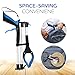 37.4 inch 2024 Upgraded Edition Grabber reahcer Tool,Foldable Reacher Grabber Pickup Tool with Strong Grip Magnetic,360°Rotating Anti-Slip Jaw,Trash Picker Tool for Outdoor & Indoor (Blue)