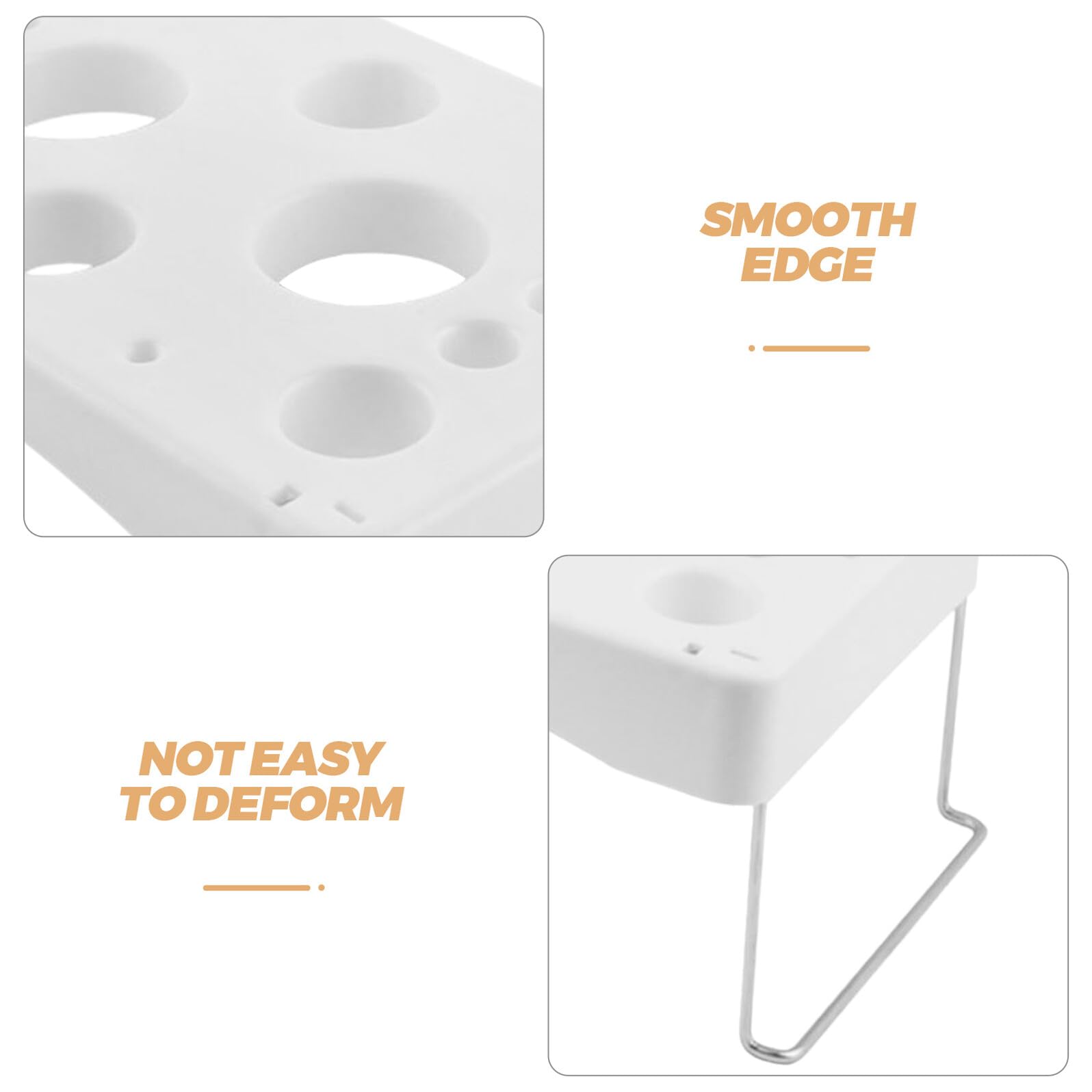 TOYANDONA 2 Piezas Soporte para Mangas Pasteleras de Plástico y Acero Inoxidable Estructura Estable y Diseño de 12 Agujeros para Repostería y Estudios de Pastelería