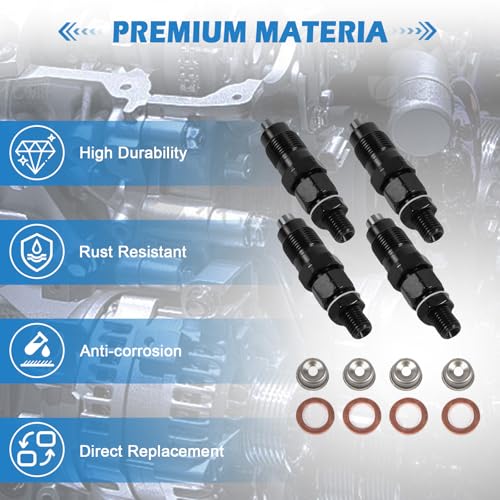 131406490 4PCS Fuel Diesel Injector 131406490 for Perkins 404-22T 104-22 403D-15 404C-22 404D-22T by ZDKK - Used condition - Image 4