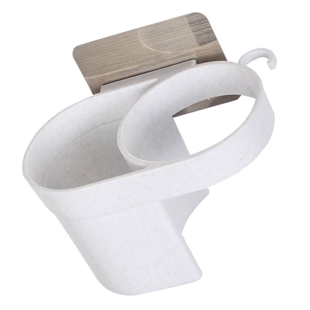Cabilock 3pezzi Supporto Asciugacapelli Da Parete Porta Phon Adesivo Per Bagno Camera Da Letto Organizzatore Per Asciugacapelli Accessori Installazione Facile Senza Forare Design Moderno