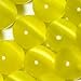 SHG Store 8mm Round Yellow Cat Eye Beads Strand 15 Inch Jewelry Handmade DIY Beads