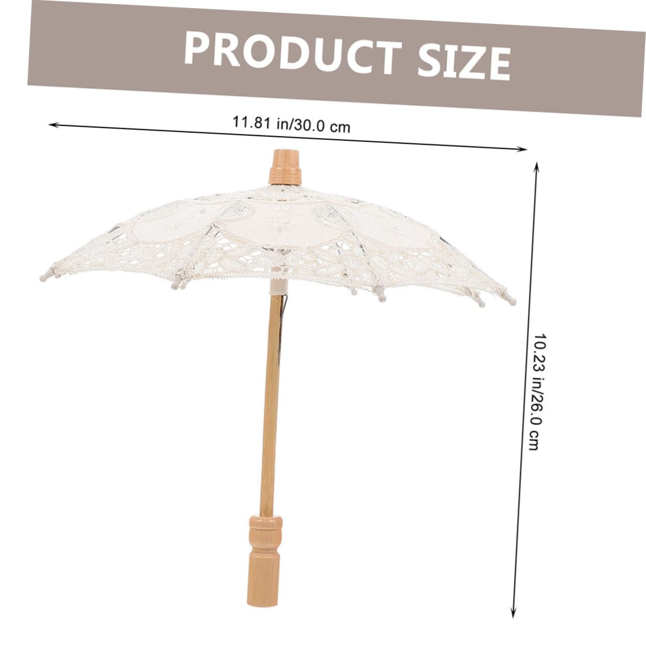 GALPADA Parasol Umbrella Vintage Lace Wedding Bridal Umbrella for Bride Photography Props