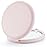 Getinbulk Compact Mirror for Purse, Pack of 6 Double-Sided 1X/2X Magnifying Round Metal Pocket Makeup Mirrors (Round, Pink Marshmallow)