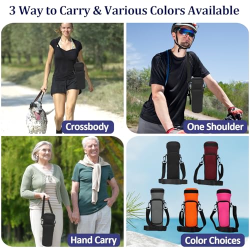 NUENSS-ROR Carrying Sleeve for Ninja BC151 Blast Portable Blender with Lid, Flip Portable Blender Travel Insulated Sleeve with Adjustable Crossbody Strap and Pocket (Black)