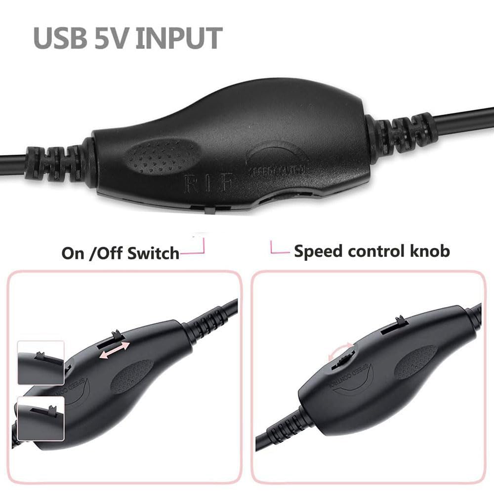 RUNCCI-YUN Regulator wentylatora 12V USB,USB DC 5V Booster do 12V 2 pin regulator prędkości wentylatora z 3/4 pin kabel zasilacza wentylatora(1 do 2)