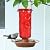 Juegoal Glass Wild Bird Waterer, 37 oz Wild Bird Feeder for Outdoors, Diamond Shaped Water Cooler with Metal Handle Hanging for Garden Tree Yard Outside Decoration, Violet