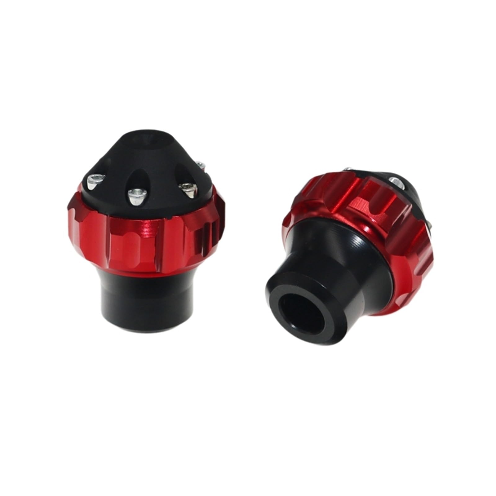 DGHBNP Frame Sliders Universal Motorcycle Scooters Shock Absorption Cup Drop Front Fork Frame Sliders Crash Pad Falling Protection Frame Slider(Red)