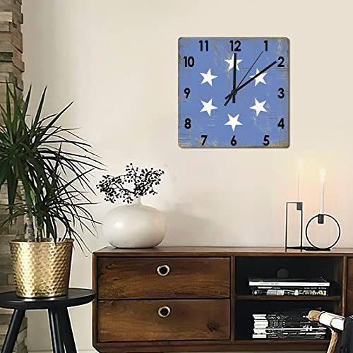 Horloge murale en bois Micronésie silencieuse grand format pour maison