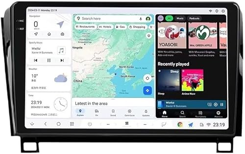 MekedeTech DUDU7 Android Car Radio for Toyota Tundra 2007-2013 Sequoia 2008-2018 2K Touch Screen Upgrade 10.36 inch Wireless Carplay Android Auto Stereo Head Unit,12GB+512GB,Support 360 Cameras