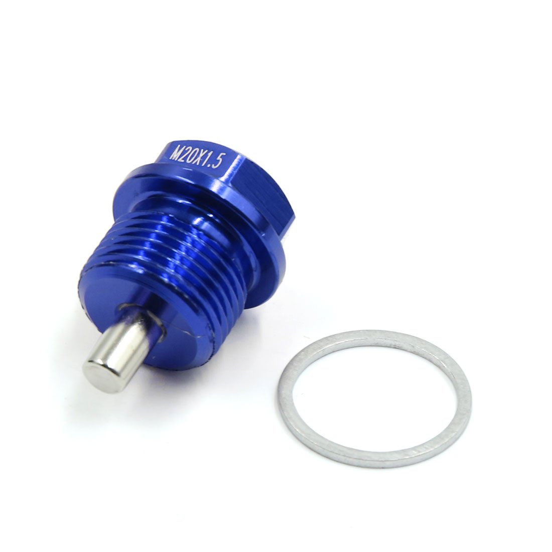 Bouchon De Vidange Magnétique M20 X 1.5 - Aluminium Noir Pour Carter D'Huile Moteur