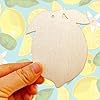 30PCS Unfinished Lemon Wood Cutouts Lemon Wood DIY Crafts Cutouts Blank Wooden Lemon Shaped Hanging Ornaments with Hole Hemp Ropes Gift Tags #4