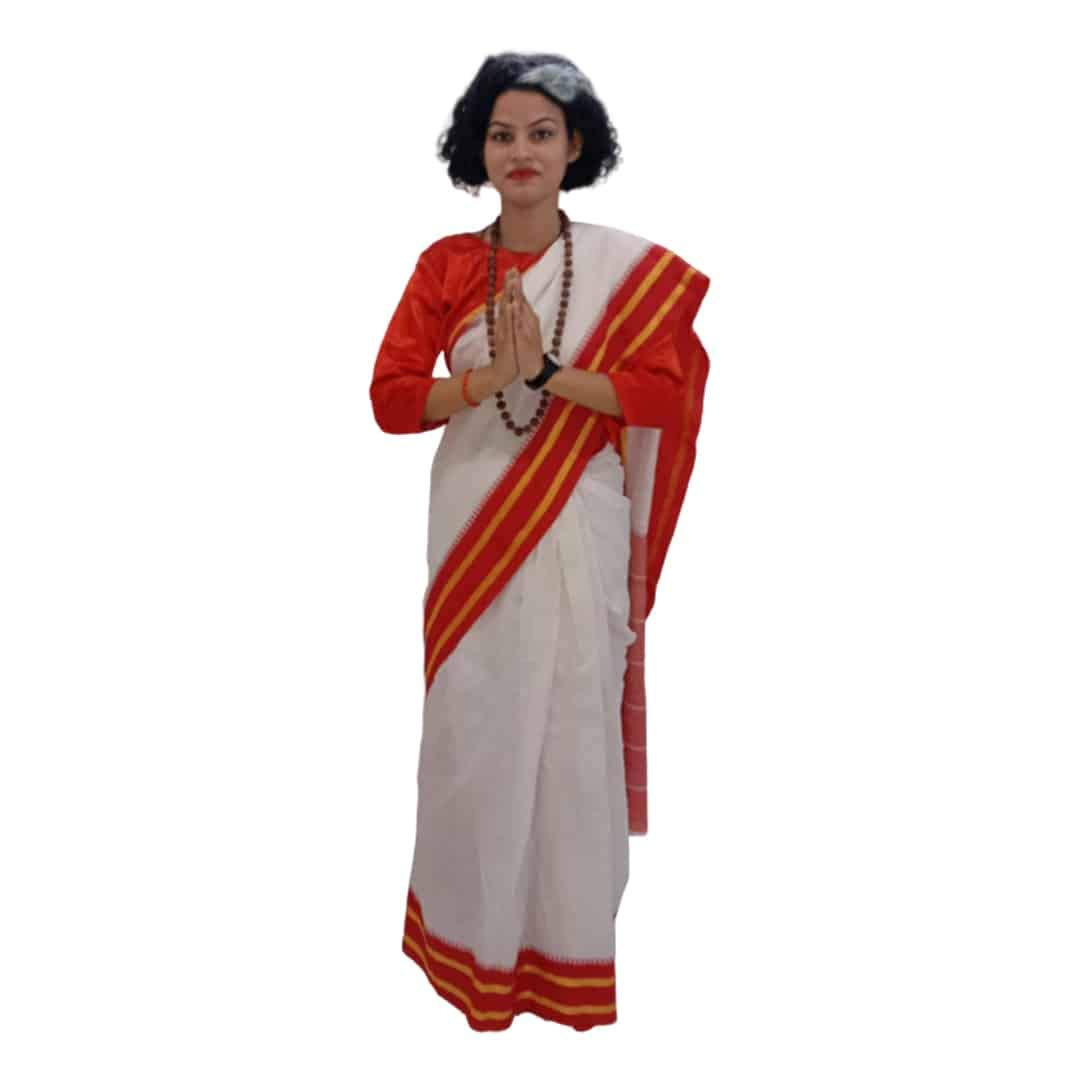 ITSMYCOSTUME Indira Gandhi White&Red Independence Day Fancy Dress Costume 13-15 Years (B089YWHML3) Amazon Price History, Amazon Price Tracker