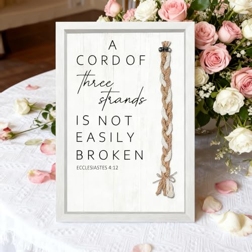 Foutcheou A Cord of Three Strands Wedding Ceremony Sign 15"x10"