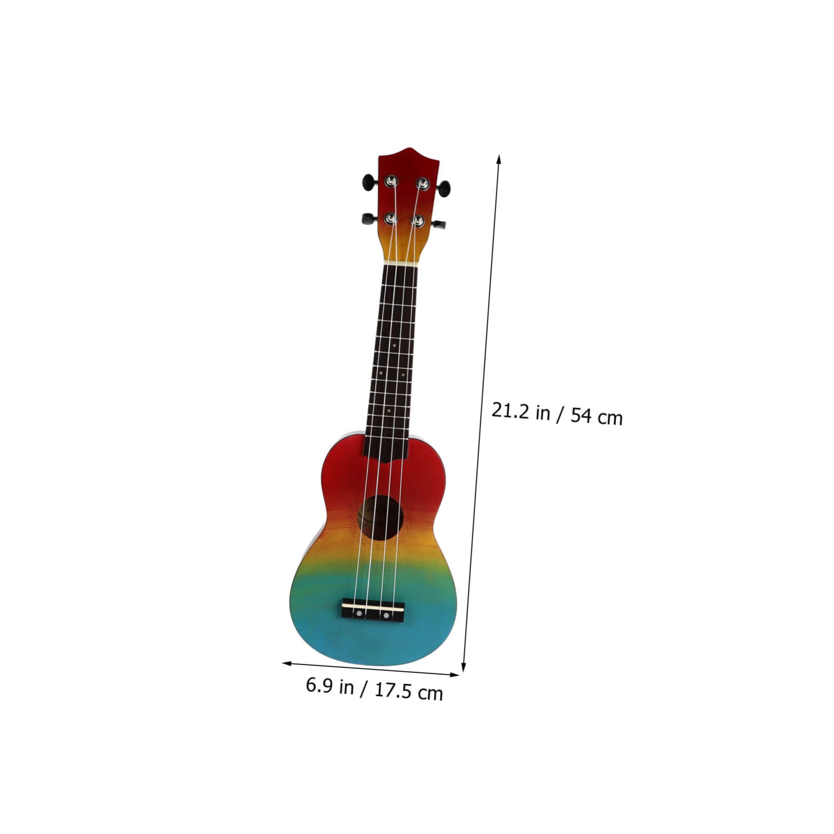 TOYANDONA Ukulele in Legno Naturale Per Principianti Strumento Musicale Giocattolo Chitarra Design Unico