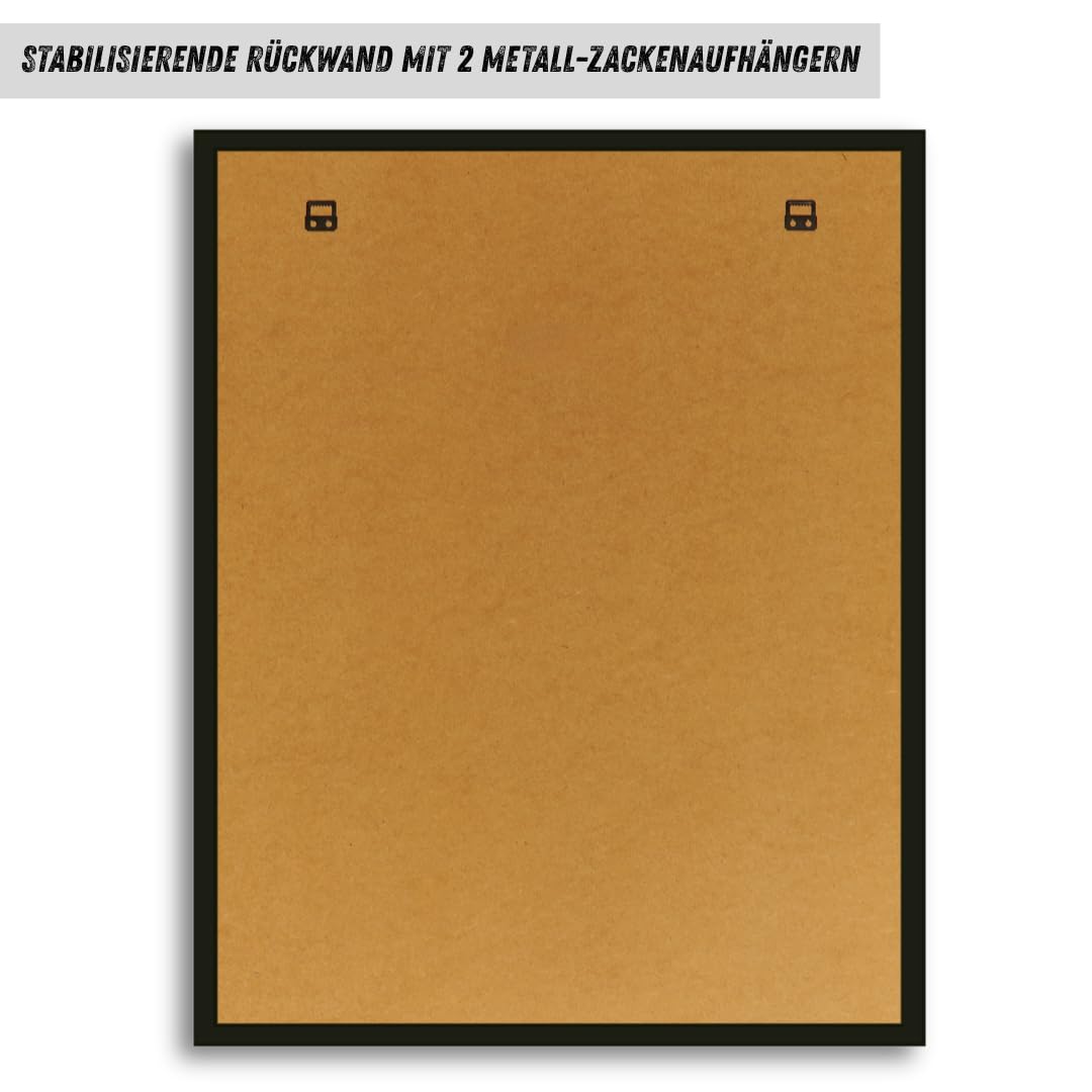 Trikotrahmen 63x83 cm mit Trikot Bügel Schablone Bilderrahmen MDF-Holz