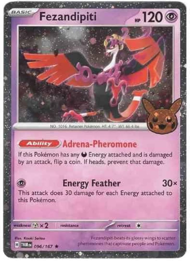 Amazon.com: Pokemon - Fezandipiti 096 - Trick or Trade 2024