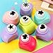 Samto Mini Paper Craft Punch Card Scrapbooking Engraving Kid Cut DIY Handmade Hole Puncher for Festival Papers and Greeting Card Set of 20 with Random Colors and Random Cutting Shape