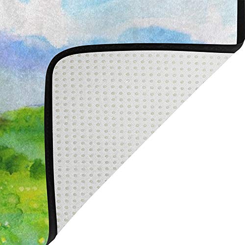 Tapis de sol d'une douceur exceptionnelle en velours corail - 5