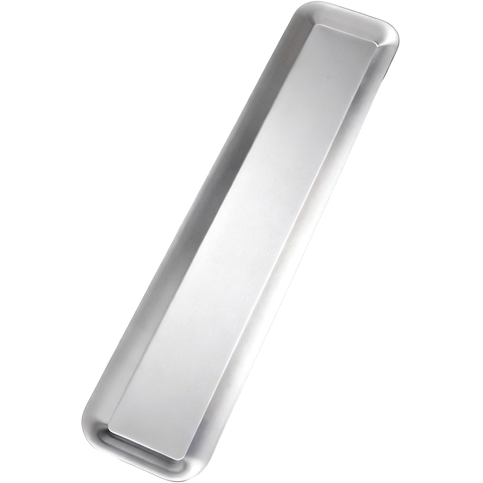 Bandejas Acero Inoxidable, Bandejas Decorativas para Servir Comida para Servir Alimentos, Plantas en Maceta, Joyas y Entradas(Silver,60x12.5 cm/24x5 in)