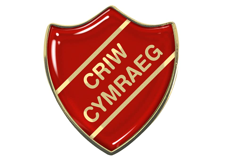 CapricornoneCriw Cymraeg Red School Shield Badge