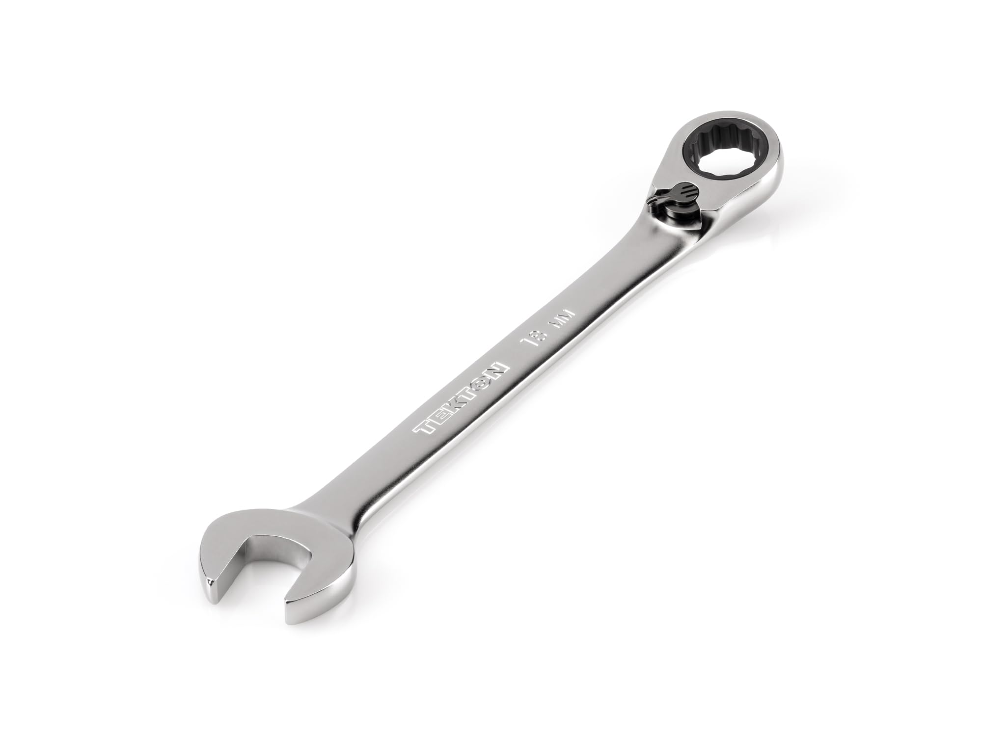 TEKTON 18 mm Reversible 12-Point Ratcheting Combination Wrench | WRC23418