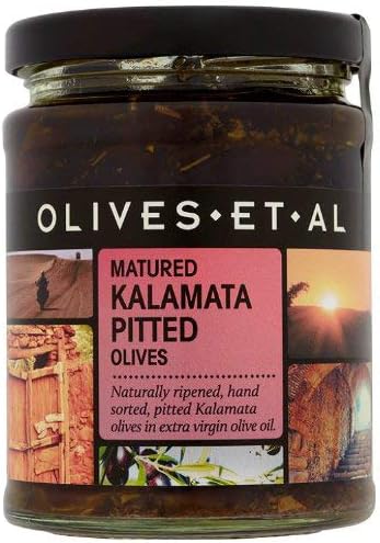 Olives Et Al Pitted Kalamata Black Olives 250 g (Pack of 3)