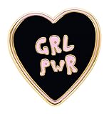 Der Anstecker hat auf der Rückseite eine einzelne Anstecknadel (Pin) und kommt mit einem sicheren Gummi-Verschluss: im Vergleich zum Butterfly-Metallverschluss fixiert dieser den Pin optimal und schützt den Stoff (da dieser nicht wackelt und damit am Stoff zerren kann)