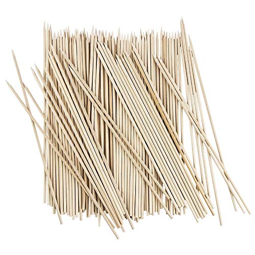 Schaschlik-Spieße aus Holz | Holzspieße | Grillspieße | 20cm lang, Ø 3mm breit | 100 Stück