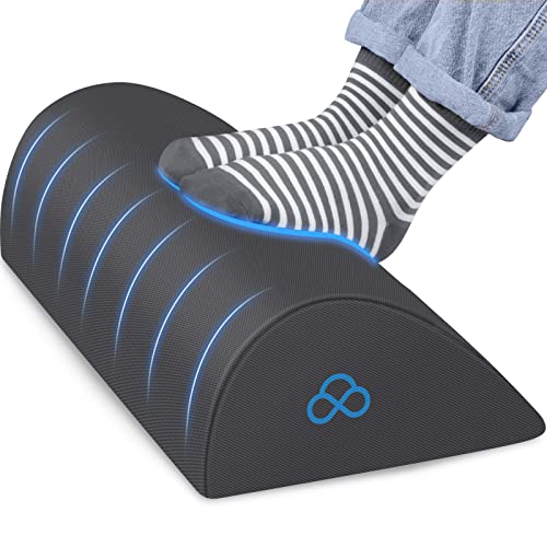 Image of StepLively Foot Rest Ergonomic Pillow for Under Desk at Work, Anti-Fatigue Footrest Support Pillow for Fatigue & Pain Relief, Comfortable for Office Chair, Car Seat & Gaming Chair - Grey