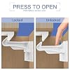 10 Pack Child Cabinet Locks, Baby Proofing Safety Locks for Cabinets, Drawers, Appliances, Easy Installation, No Drilling Required, Ideal for Toddlers and Babies (10P white)