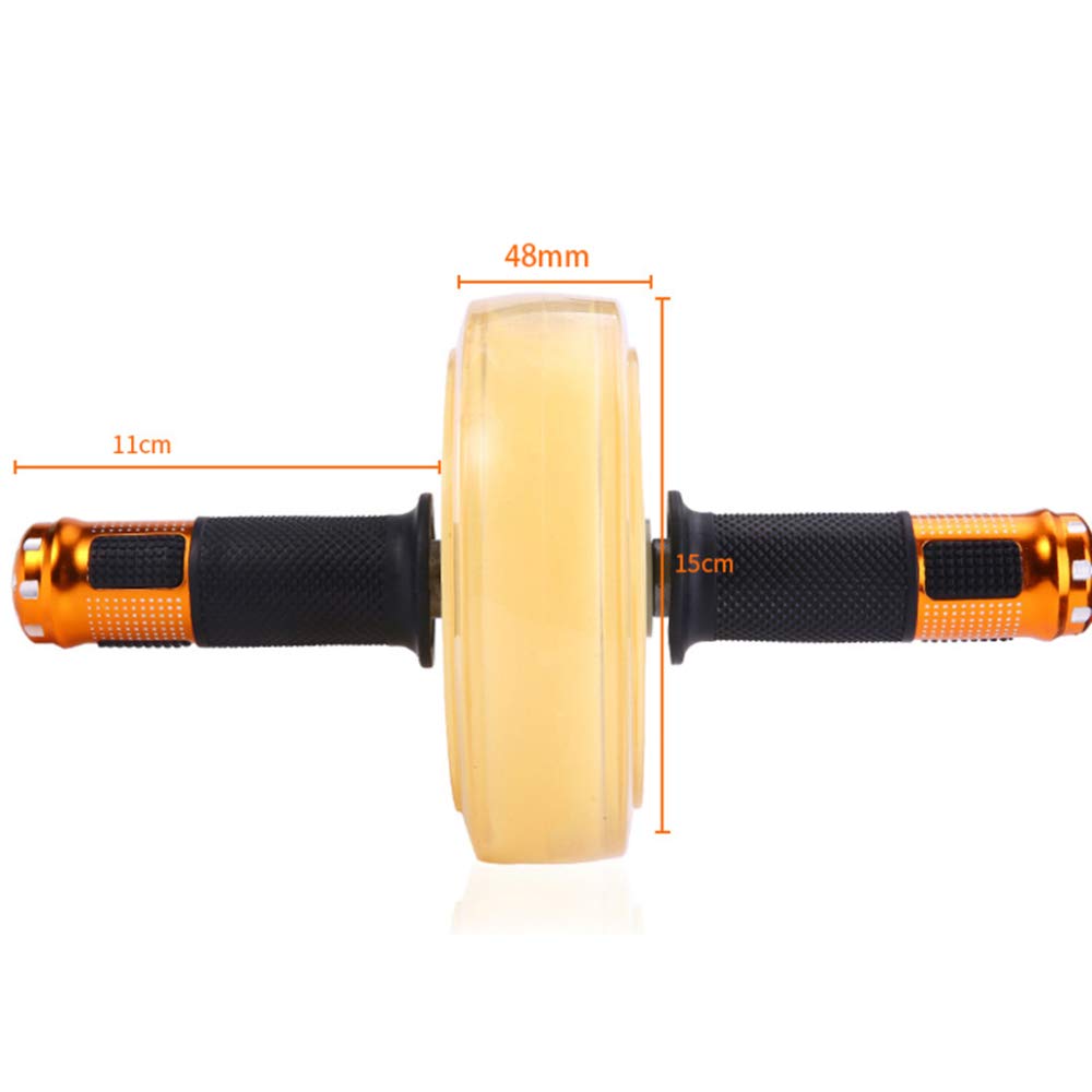 AB Wheel Rueda Fácil de montar,Rueda abdominal pedalier sólido,AB Roller carga de 400 kg, dificultad alta, con rodilleras/Verde / 15×27cm