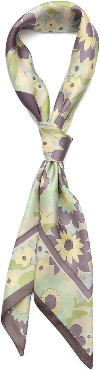 COACH womens Coach Script Laurel Floral Printed Silk Square - Image 2