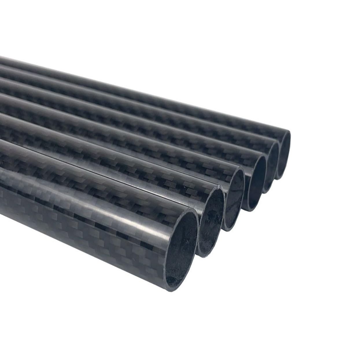 Rury Z Włókna Węglowego 3K, 2 Sztuki Z Błyszczącym Twill O Długości 500 Mm I Średnica 5 Mm Do 28 Mm, Do Dronów I Części Do Samolotów Zdalnie Sterowanych. Użytkowanie DIY (26x24x500mm)