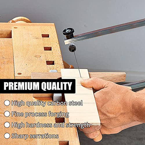 12 Pcs Scroll Saw Blades, With Spiral Teeth For Wood Metal Plastic Cutting Sawing Carve (#5) #TOP2