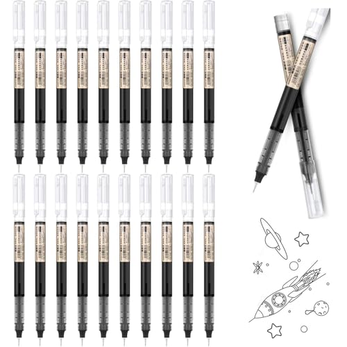 Recopilación de Plumas escribir disponible en línea. 42 ZYHSLZ 20 Pcs Bolígrafo de Gel 0.5mm, Pluma Tinta Liquida, Bolígrafos de Gel Punto Fino, Bolígrafos Punto Fino Un Marcador Que Escribe Suavemente y No Rompe la Tinta (Negro)