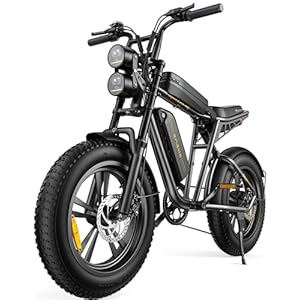 ENGWE M20 Electric Bike for Adults – 1000W 28mph Moped Ebike 48V13A Single/48V26A Dual Battery 20*4.0″ Fat Tire All Terrain Off Road E-Bike Full Suspension Max 94Miles Long Range 7-Speed UL Certified