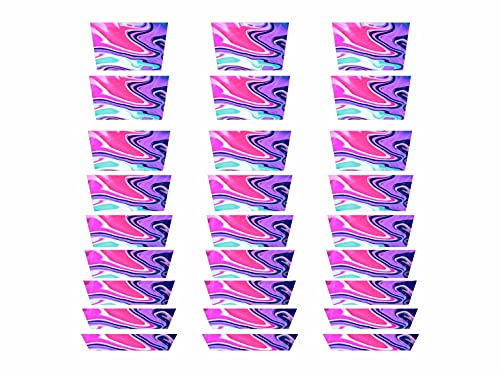 Image of KREEPO Guitar Fretboard Sticker Fingerboard Embossed Carved Decals Stickers (Trapezium Design) With Multicolor(5cm X 17cm)