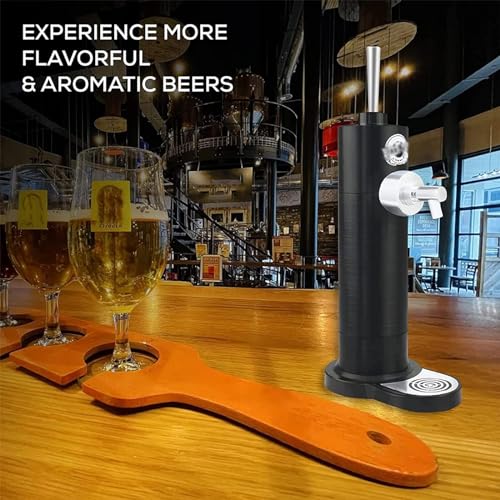 Grifo dispensador de cerveza, máquina de barril portátil con vibración y refrigeración de alta frecuencia, convierte latas y botellas en cerveza de barril para disfrutar fresco en cualquier momento