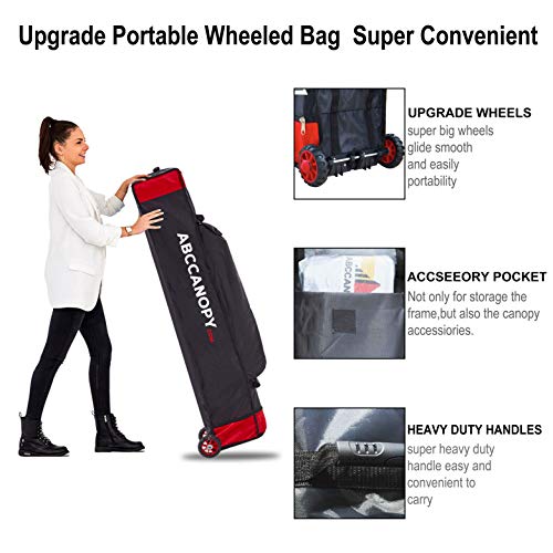 Image of ABCCANOPY Commercial Pop Up Canopy Tent with Sidewalls 8X8,Gold