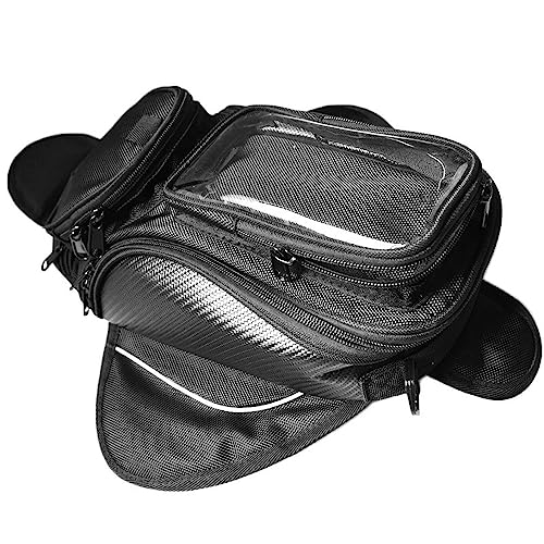Shkalacar Bolsa de depósito para moto, bolsa magnética impermeable para teléfono con pantalla táctil de 6,5 pulgadas, accesorios universales para moto