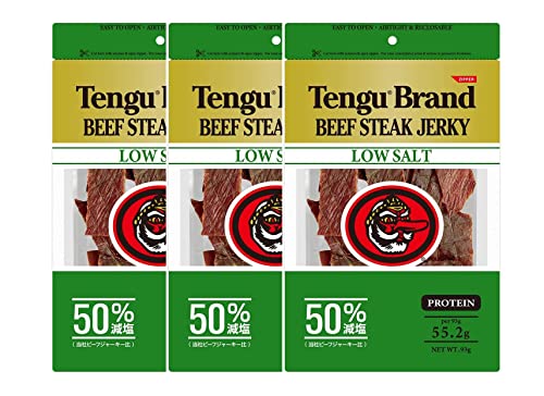 テング ビーフジャーキー レギュラー 50%減塩 93g×3袋