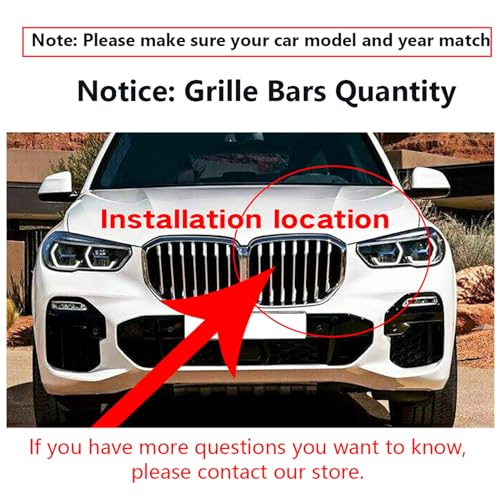 Image of German Flag Colors Auto Grille Inserts Stripes Trims,Standard Center Kidney Grilles Accessories Compatible with BMW 2013-2018 3-Series Sport F30 /F35 Car Interior Decoration(8 Beams),Color B